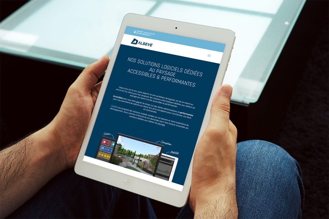 Site web responsive sur tablette