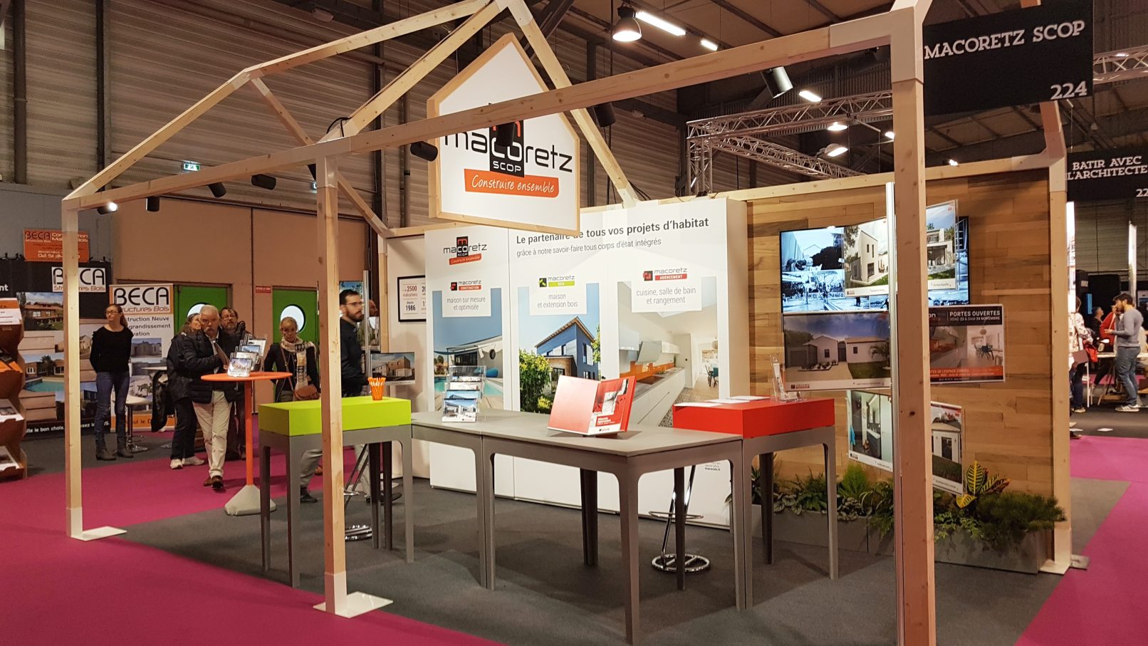 Conception du stand corporate de MACORETZ