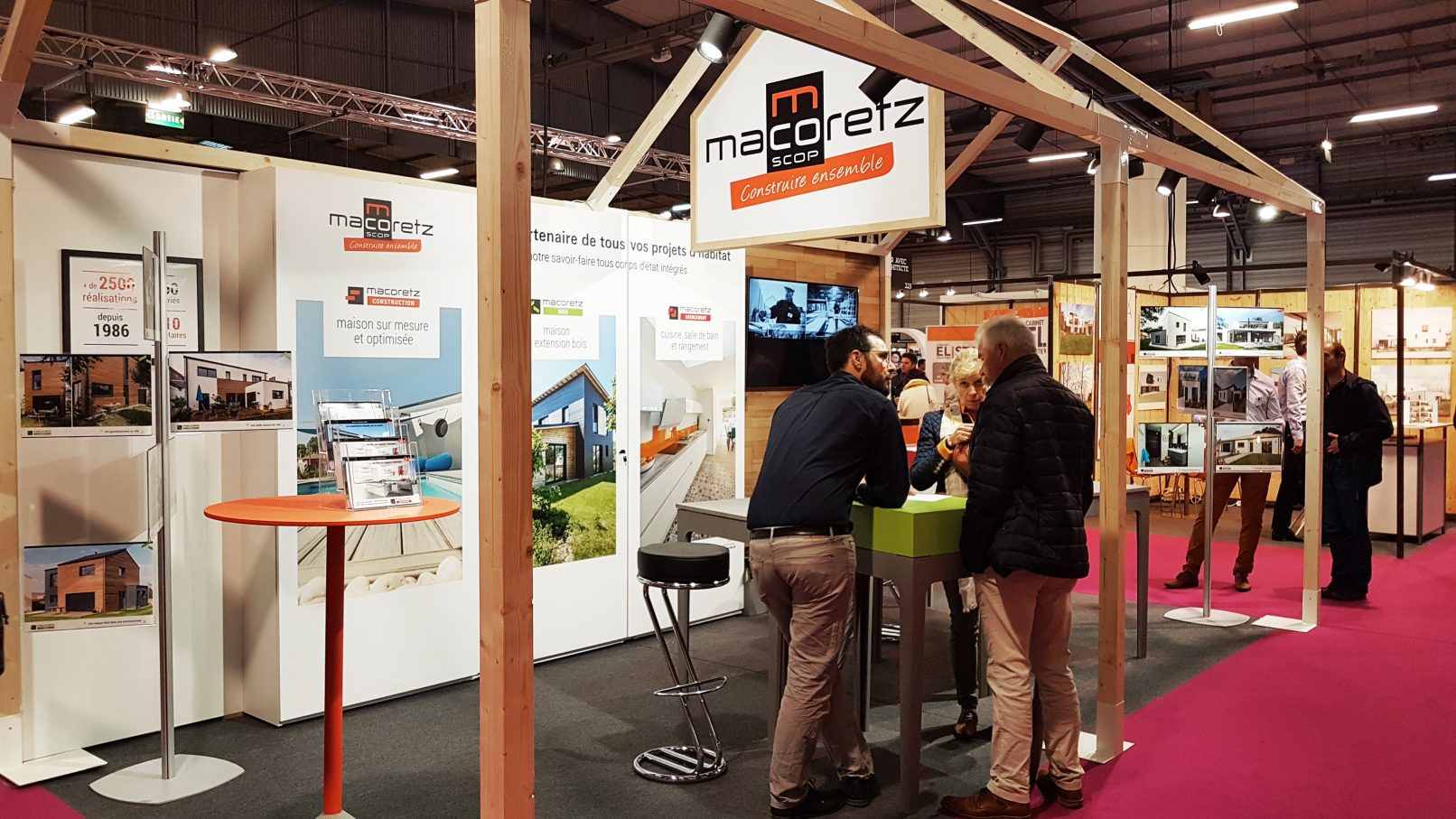 Le stand MACORETZ, conception et montage