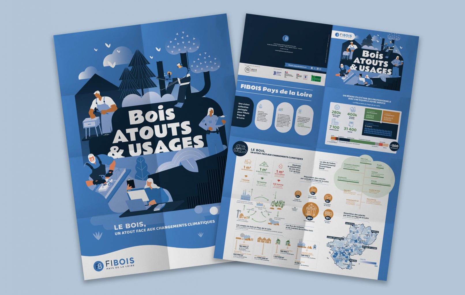 Affiche Infographies Atouts et Usages recto/verso