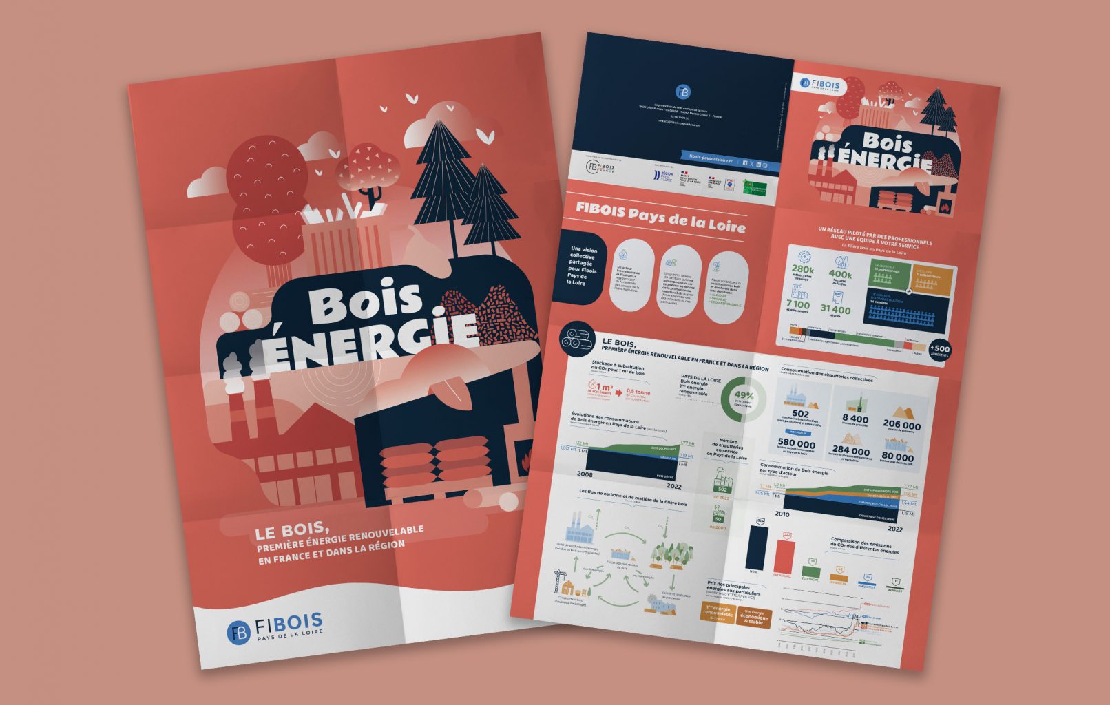 Affiche Infographies Bois Énergie recto/verso