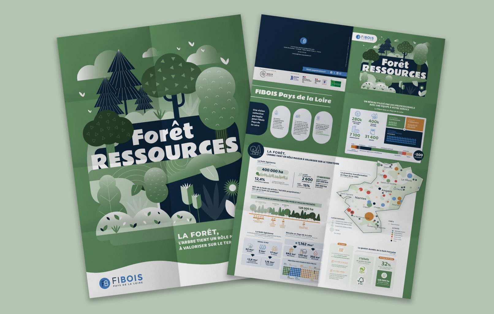 Affiche Infographies Forêt Ressources recto/verso